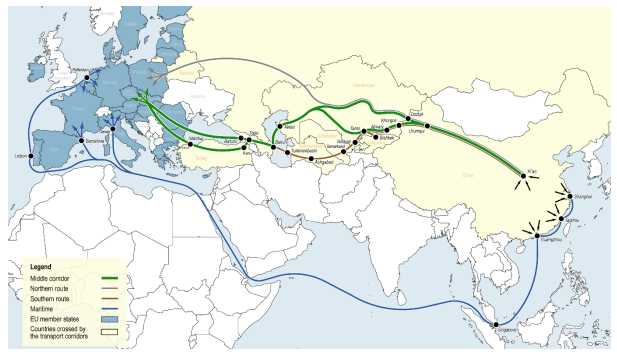 bneGeneric Eurasia Middle Corridor map WORLD BANK .png